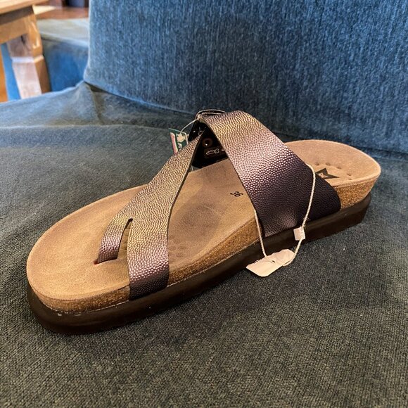 MEPHISTO HELEN | Women Cork Sandals Grey Leather Velvet  Mephisto - Helen Grey - Multiple Sizes (NEW W/ BOX)